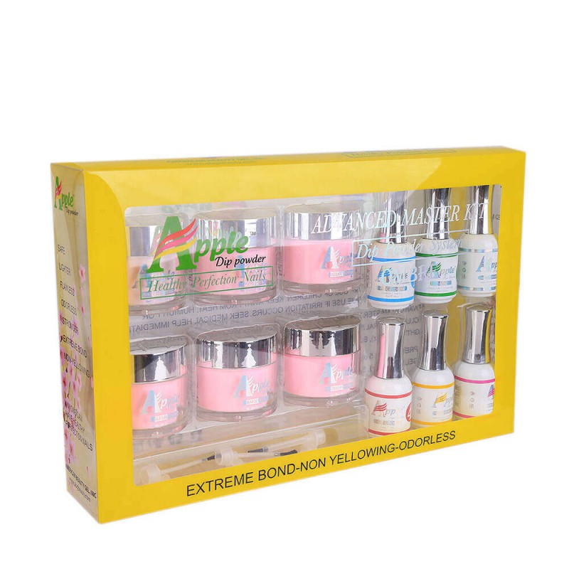 Apple Gel - Pink and White Advanced Dipping Powder Set